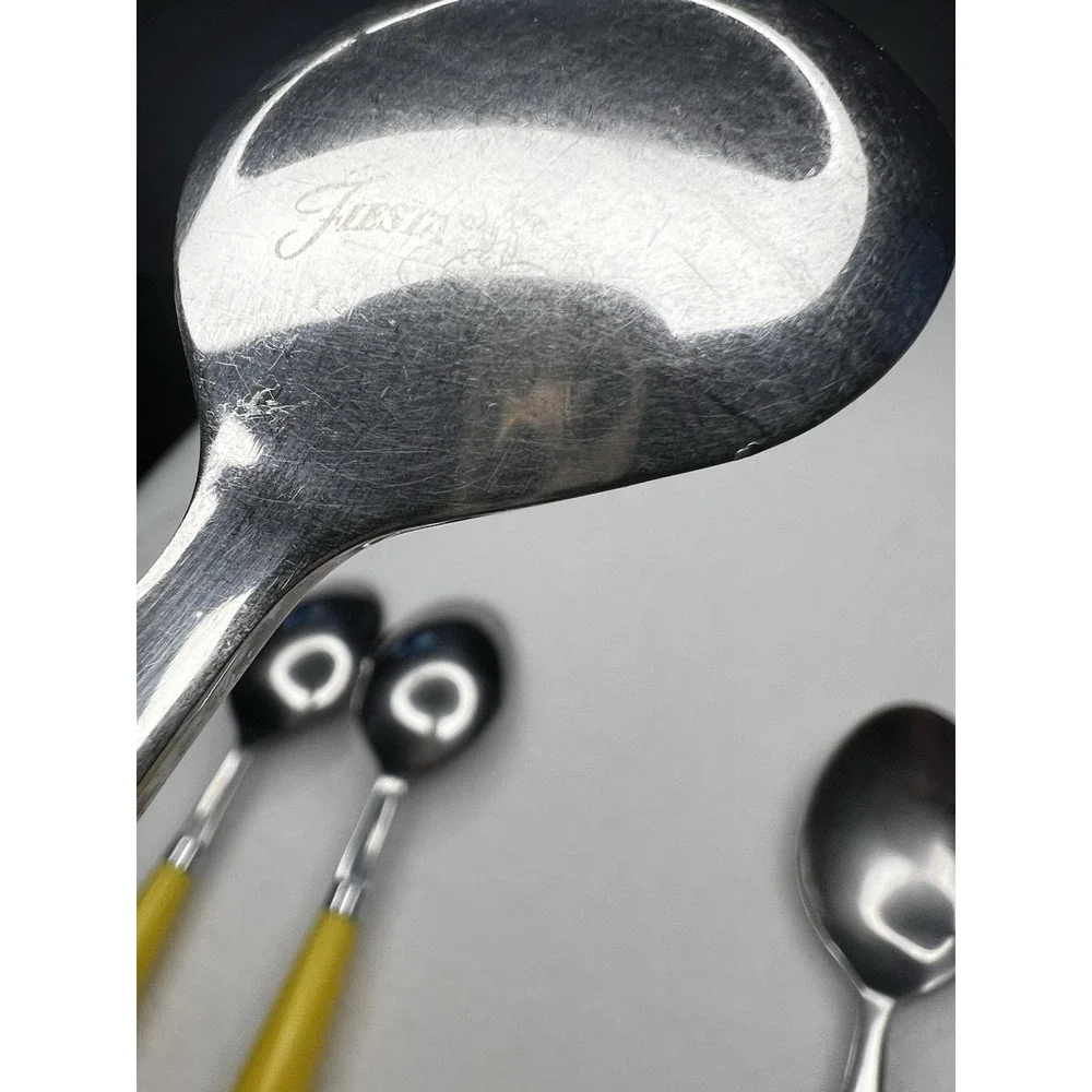 Fiesta Yellow Flatware Teaspoons Set of 6 Cambridge Fiestaware Replacement